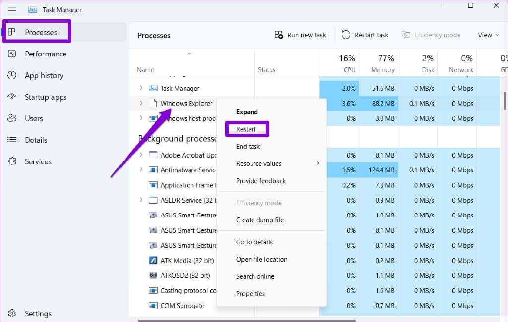 在 Windows 11 上修复 Windows 资源管理器高 CPU 使用率的 8 大方法-第2张图片-嘻嘻笔记