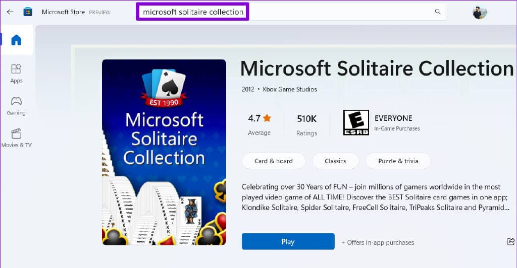 修复 Microsoft Solitaire Collection 在 Windows 11 上不工作的 6 大方法-第8张图片-嘻嘻笔记