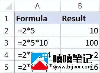 如何将 Excel 中的单元格与公式示例相乘-第1张图片-嘻嘻笔记