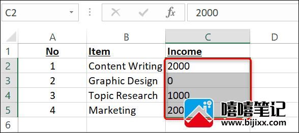 如何在 Microsoft Excel 中计算平均值-第2张图片-嘻嘻笔记