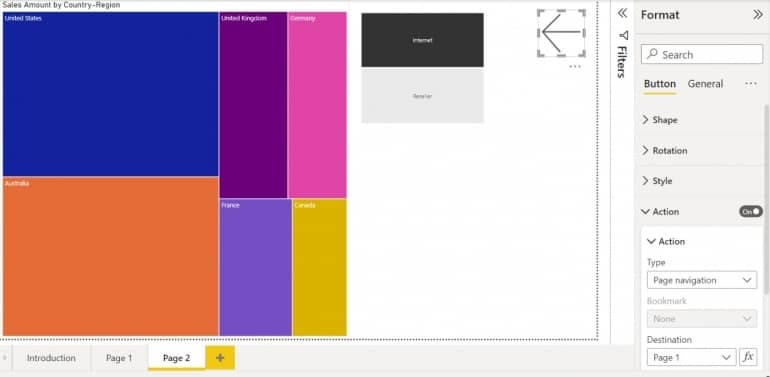 如何在 Microsoft Power BI 中向报表添加操作按钮？-第7张图片-嘻嘻笔记