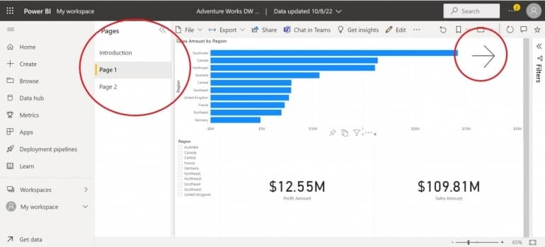 如何在 Microsoft Power BI 中向报表添加操作按钮？-第8张图片-嘻嘻笔记