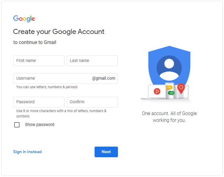 Google 帐户注册/登录，教你如何创建 Google 帐户