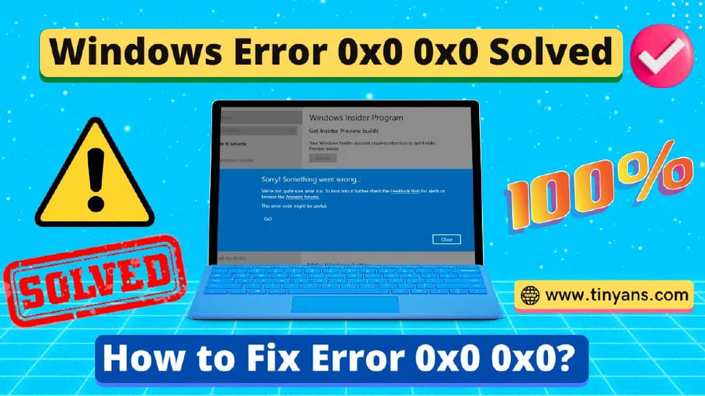 如何在 Windows 中永久修复错误 0x0 0x0？错误代码 0x0 0x0 常见问题-第1张图片-嘻嘻笔记