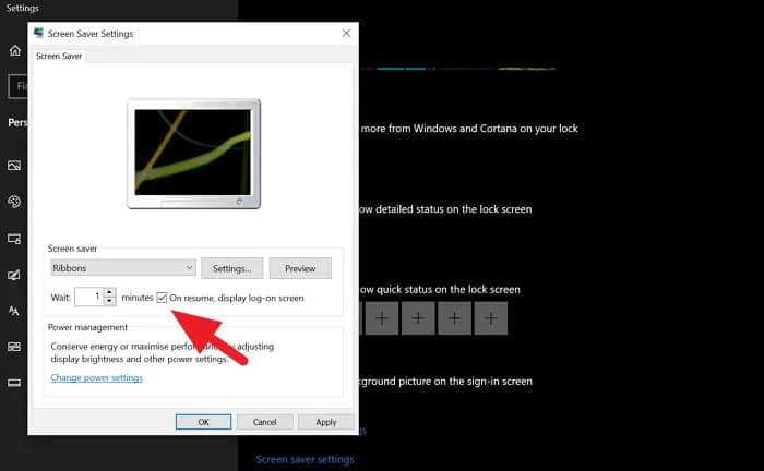 如何在Windows 11/10系统种设置电脑屏保密码？-第5张图片-嘻嘻笔记