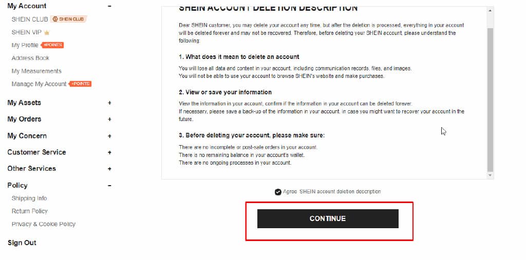 如何删除Shein帐户？教你几个简单的步骤！-第10张图片-嘻嘻笔记