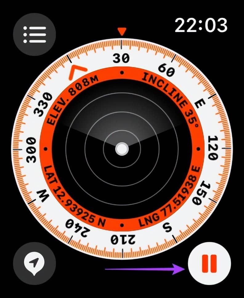 watchOS 9：如何在 Apple Watch 上使用指南针回溯和航点-第6张图片-嘻嘻笔记