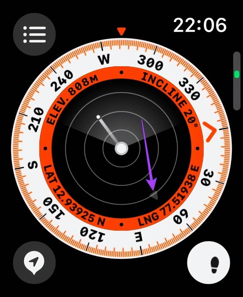 watchOS 9：如何在 Apple Watch 上使用指南针回溯和航点-第8张图片-嘻嘻笔记