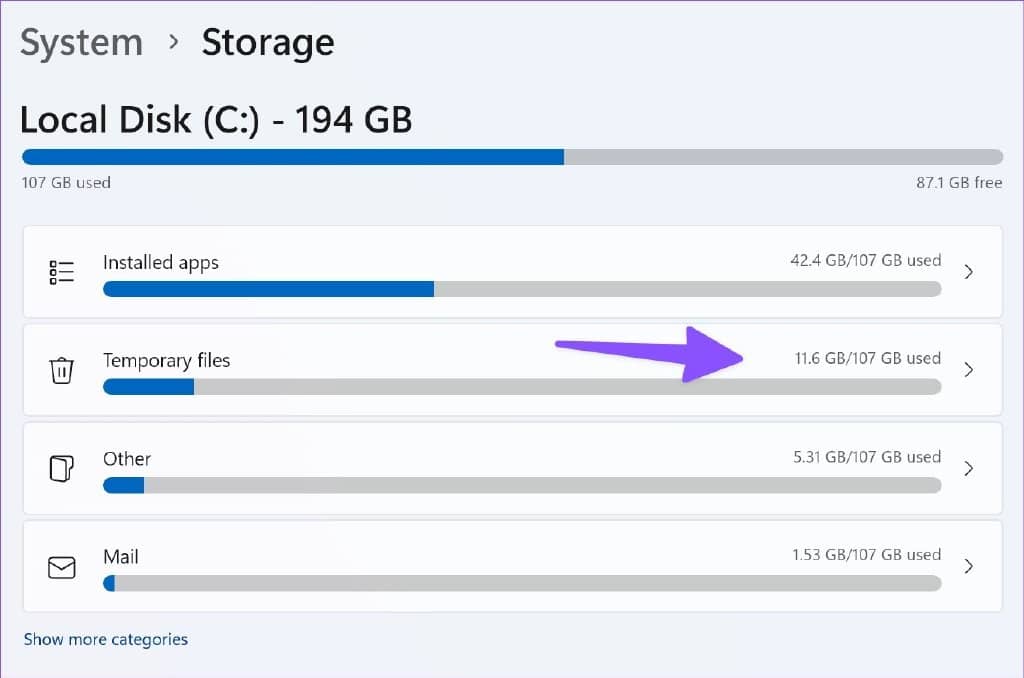 在不删除应用程序的情况下释放 Windows 11 空间的 6 大方法-第8张图片-嘻嘻笔记