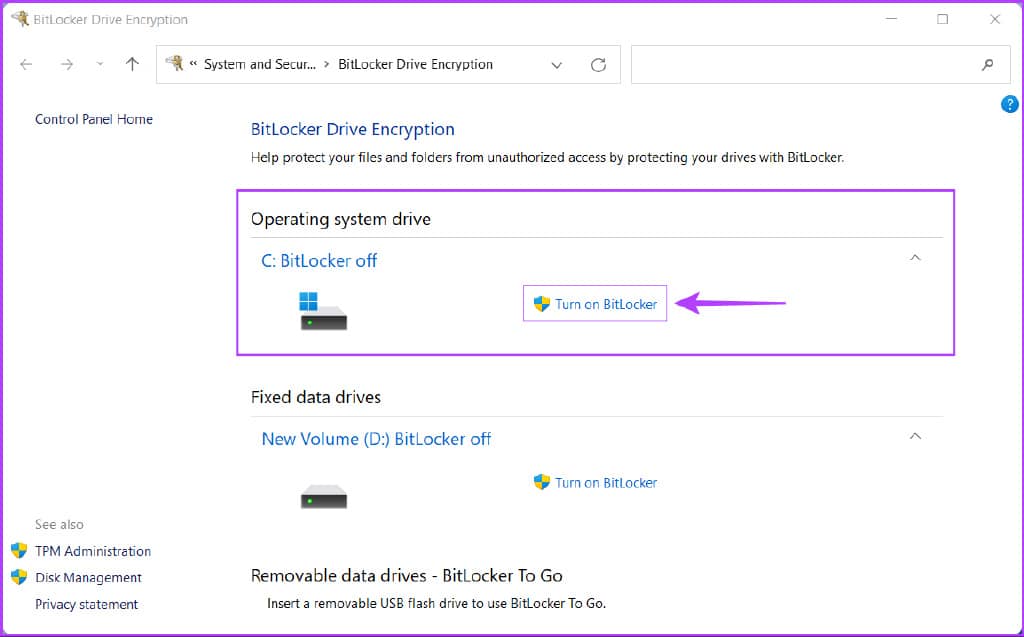 如何在 Windows 11 上使用 BitLocker 加密数据-第3张图片-嘻嘻笔记