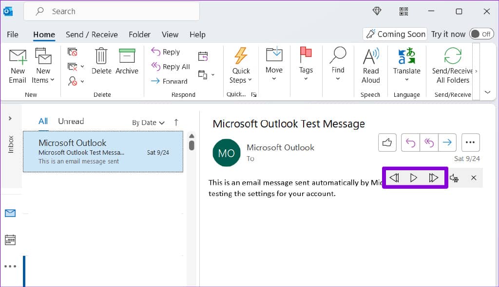 如何让 Microsoft Outlook 朗读电子邮件-第7张图片-嘻嘻笔记