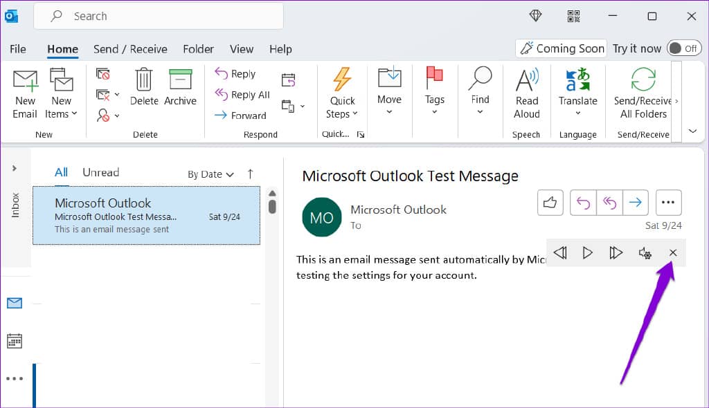 如何让 Microsoft Outlook 朗读电子邮件-第9张图片-嘻嘻笔记