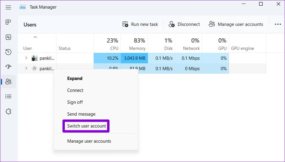 在 Windows 11 中切换用户帐户的 6 大方法-第8张图片-嘻嘻笔记