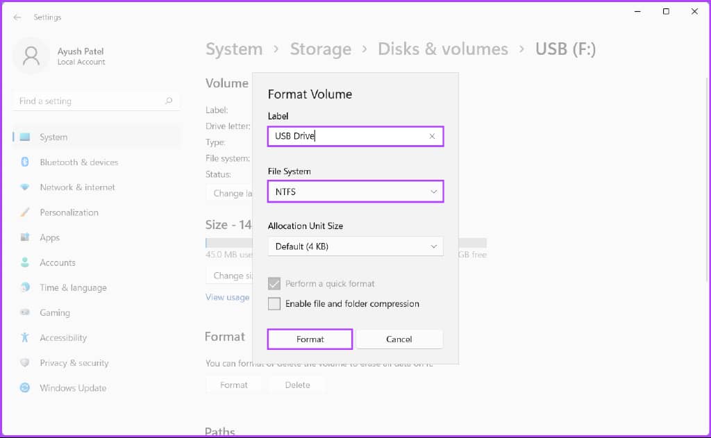 在 Windows 11 上格式化 USB 驱动器的前 5 种方法-第13张图片-嘻嘻笔记