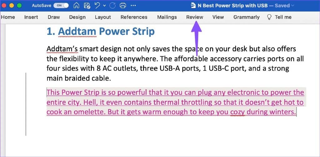 如何跟踪 Microsoft Word 中的更改-第2张图片-嘻嘻笔记