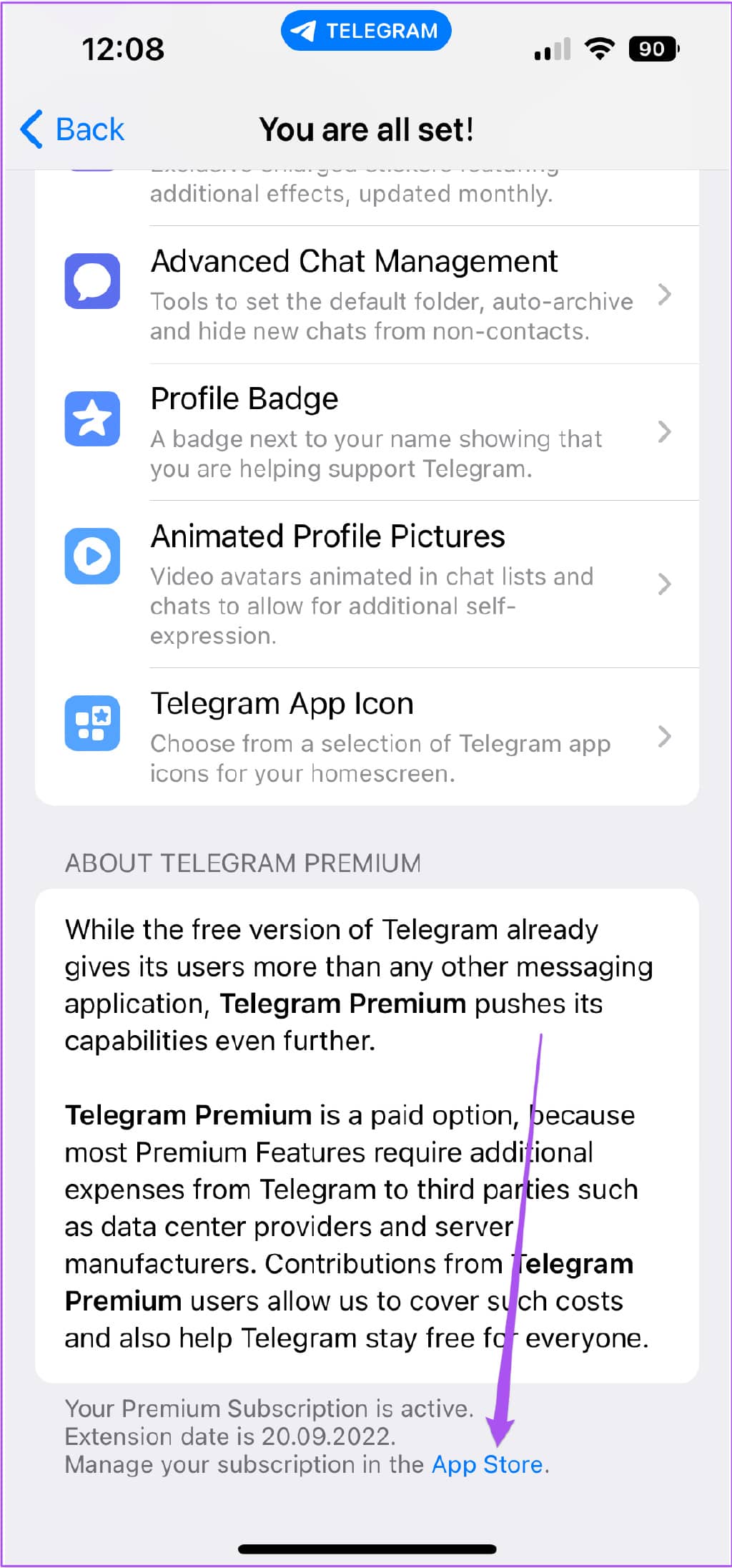 如何取消台式机和移动设备上的 Telegram Premium 订阅-第19张图片-嘻嘻笔记