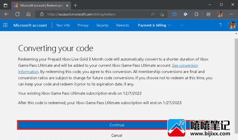 如何为 Xbox Game Pass Ultimate 和 Microsoft 365 兑换礼品卡或代码-第2张图片-嘻嘻笔记