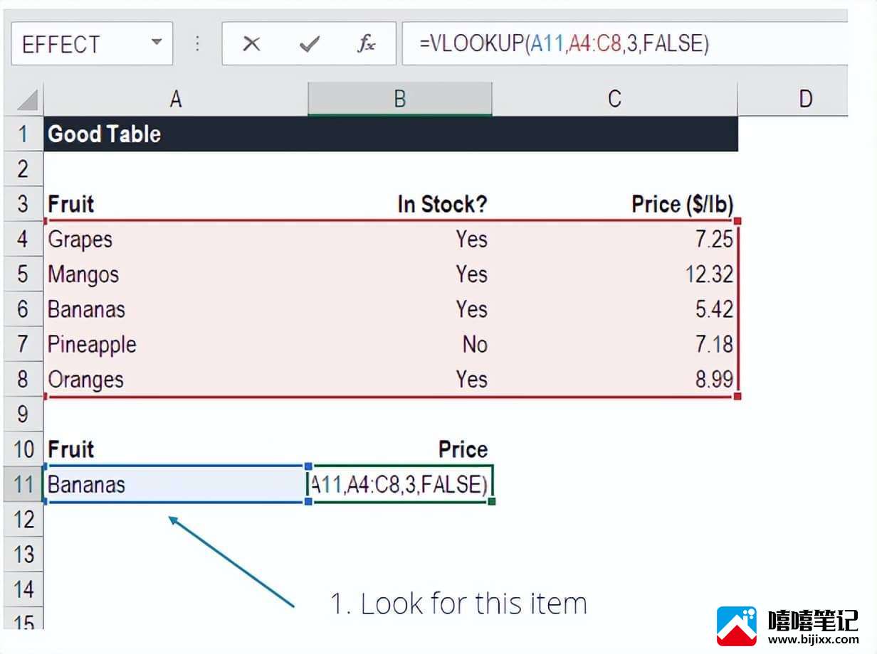 Excel 中的 VLOOKUP 是什么？-第3张图片-嘻嘻笔记