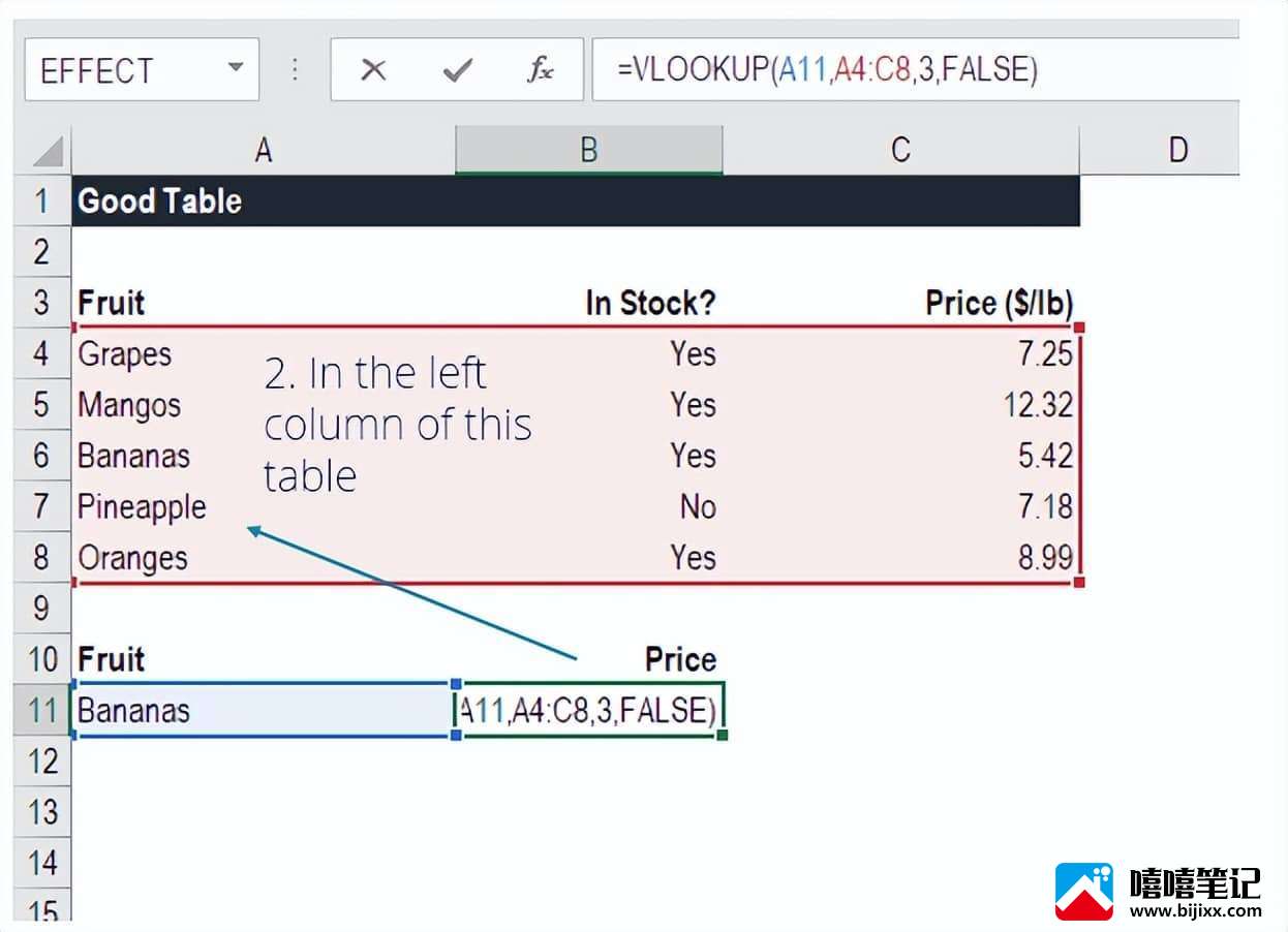 Excel 中的 VLOOKUP 是什么？-第4张图片-嘻嘻笔记