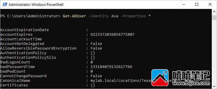 如何使用 PowerShell 获取 ADUser-第3张图片-嘻嘻笔记