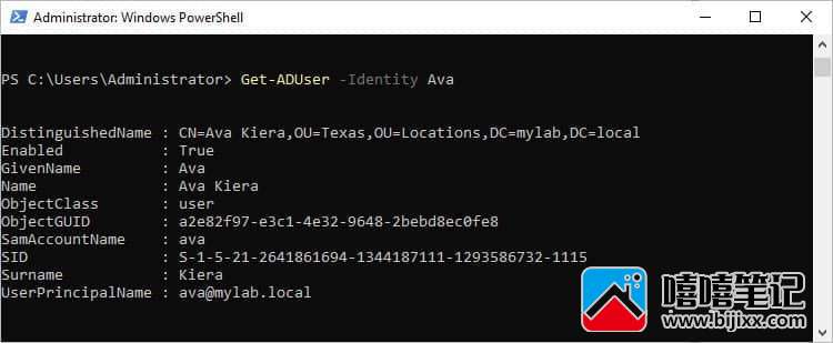 如何使用 PowerShell 获取 ADUser-第2张图片-嘻嘻笔记