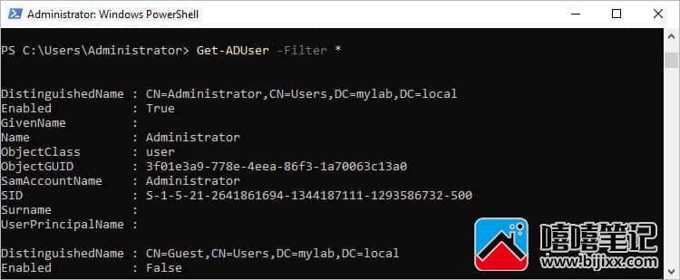 如何使用 PowerShell 获取 ADUser-第5张图片-嘻嘻笔记